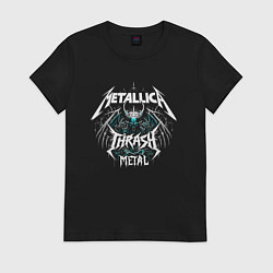 Женская футболка Metallica - thrash metal rock