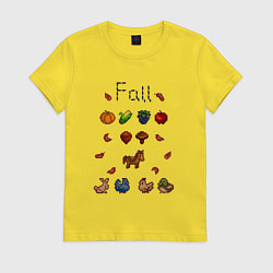 Женская футболка Stardew Valley fall