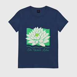 Женская футболка The white lotus-green