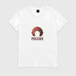 Женская футболка Кокошник: россия