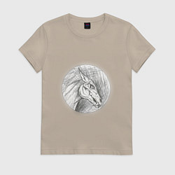 Женская футболка Черепа лошадей