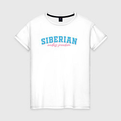 Женская футболка Siberian endless freedom