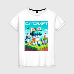Женская футболка Catcraft - collaboration ai art