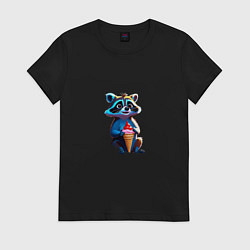 Женская футболка Крошка енот