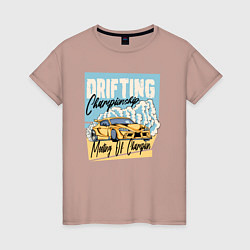 Женская футболка Drifting championship