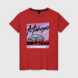 Женская футболка Midnight drifting