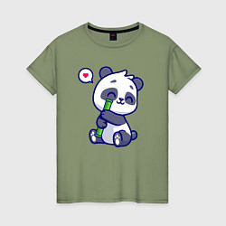 Женская футболка Lovely panda