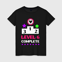 Женская футболка 6 уровень пройден