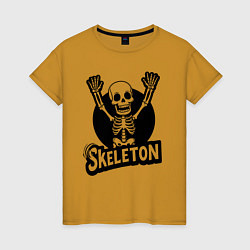 Женская футболка Skeleton с поднятыми руками
