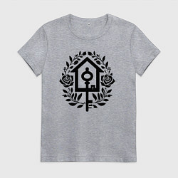 Женская футболка Ключ к дому и цветы