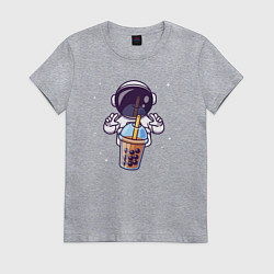 Женская футболка Космический бабл-чай