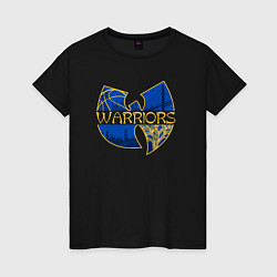 Футболка хлопковая женская Wu-Tang Clan warriors, цвет: черный