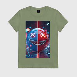 Женская футболка Смайлик твоего переменного настроения