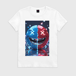 Женская футболка Смайлик твоего переменного настроения