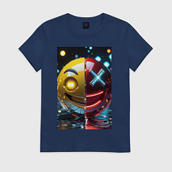 Женская футболка Смайлик твоего переменного настроения