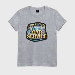 Женская футболка Сервис авто