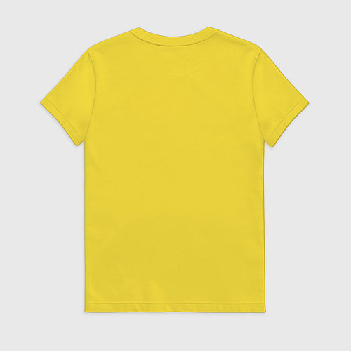 Женская футболка Летающая панда / Желтый – фото 2