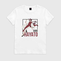 Футболка хлопковая женская Hayato - Ветролом, цвет: белый