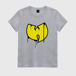 Футболка хлопковая женская Wu-Tang style, цвет: меланж