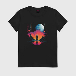 Женская футболка Walk in space