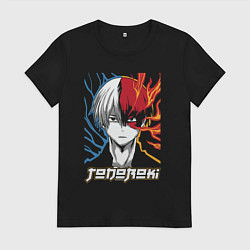 Женская футболка Шото Тодороки Моя геройская академия