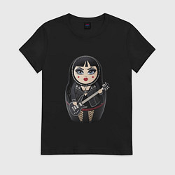 Женская футболка Матрешка Gothic