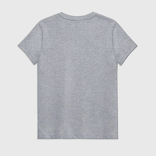 Женская футболка Медведь - не буди лихо пока оно тихо / Меланж – фото 2