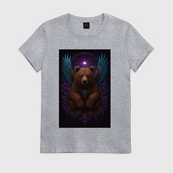 Женская футболка Духовный медведь