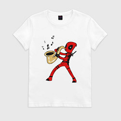 Женская футболка Deadpool jazz