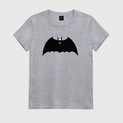 Футболка хлопковая женская Dark Batman, цвет: меланж