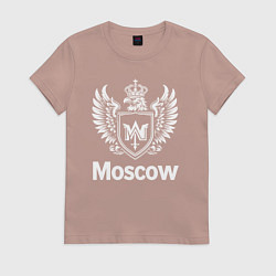 Женская футболка Москва орел в короне с буквой М