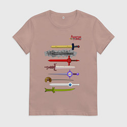 Женская футболка Adventure time swords