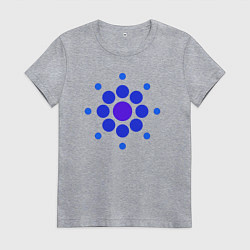 Женская футболка Снежинка окружностями