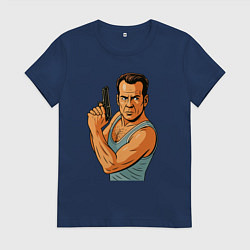 Женская футболка Брюс Уиллис