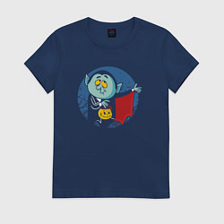 Женская футболка Дракула и хэллоуин