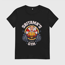 Женская футболка Ванпанчмен saitama gym