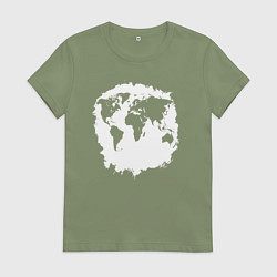 Женская футболка Тень Земли