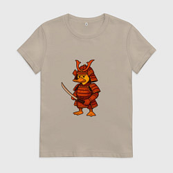 Женская футболка Утёнок-самурай