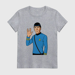 Женская футболка Стартрек Спок