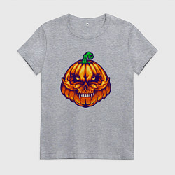 Футболка хлопковая женская Ghost pumpkin, цвет: меланж
