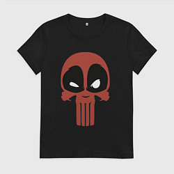Женская футболка Deadpool skeletor