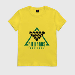 Женская футболка Billiards tournament