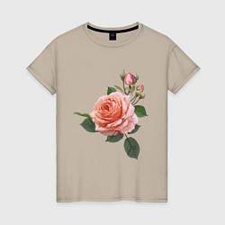 Женская футболка Розовые розы