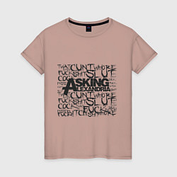 Женская футболка Asking Alexandria: Words