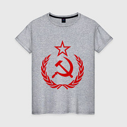 Женская футболка СССР герб