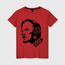 Женская футболка Ленин: музыка СССР