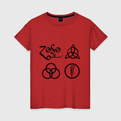 Женская футболка Led Zeppelin: symbols