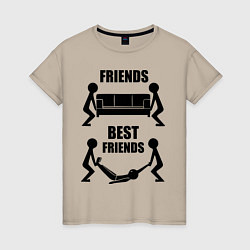 Женская футболка Best friends