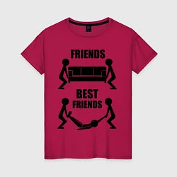 Женская футболка Best friends