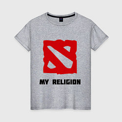 Женская футболка Dota 2: My Religion
